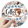 150 piezas de pegatinas de graffiti de dibujos animados del mundo del café café té té transfronterizo decorativas para coche al por mayor