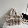 Bolsos para Mujer, Nuevos Estilos Otoño e Invierno, Versátiles y Sencillos, Bolsos de Felpa, Gran Capacidad, Bolsos de Mano Tote, Bolsos de Compras, Bolsos de Hombro