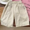 Pantalones Cortos de Verano 2026 para Niños con Estampado de Letras Estilo Coreano de Cinco Puntas para Niños, Pantalones Casuales para Niños Pequeños, Ropa de Verano de Moda