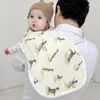 Toalha de baba para bebê classe a tecido de gaze de algodão e bambu babador babador produtos para bebê protetor de ombro para bebê toalha para arrotar com anti-vazamento