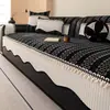 Cojín de sofá de chenilla con forma especial, apto para todas las estaciones, con un tacto de lujo ligero y de alta gama, funda de sofá fija, antideslizante y resistente a los arañazos de gatos