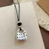 Filtro mulher coreana poá coração gota d'água colar longo acessórios estilo minimalista feminino corrente de clavícula toque de alta qualidade acessório de pescoço feminino