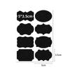 Amazon Etiqueta Impermeable Borrable Pegatina para Botella de Vidrio Negro Mate PVC Papel Autoadhesivo Pizarra Pegatina PVC Pegatina