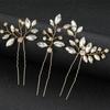 Horquilla de cristal de tres piezas transfronteriza de Europa y Estados Unidos, horquilla irregular, accesorios para el cabello, accesorios para el cabello, traje