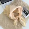 Estilo Coreano Estilo Fresco Floral Quadrado Feminino 2025 Novo Estilo Simples Retrô Estilo Artístico Atmosfera Lenço de Cabeça Decoração