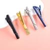 Pinza de corbata rectangular con diseño de rayas para camisa de hombre, nueva, de AliExpress y Amazon.