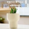 Atacado Vaso de Flor Cerâmica com Bandeja Estilo Doméstico Luxo Acessível High-End Vaso de Flor Suculenta Drop Shipping Rotulagem Temu