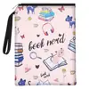 Bolsa para Libros Bolsa de Almacenamiento Portátil Cubierta Personalizada para Libros Cubierta Protectora Entusiastas de la Lectura de Libros Bolsa de Almacenamiento Impresa