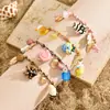 Exportación Transfronteriza Más Vendido Dopamina Colorido Divertido Tobilleras de Cerámica de Pez y Estrella de Mar Serie Océano Accesorios de Pie de Cuerda Coloridos