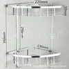 Estante Triangular de Almacenamiento para Baño de Aluminio Espacial, Estante de Esquina para Montar en Pared sin Taladro para Almacenamiento de Baño y Tocador