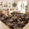 Alfombra de lana de seda tie-dye para dropshipping transfronterizo, para sala de estar, sofá, mesa de centro, cobertura completa, amigable con la piel, aislante del frío, fácil de cuidar