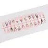 Comercio Exterior Venta Caliente Retro Dulce Fresco Moño Uñas Portátiles Base Nude Encaje Lunares Tablero de Ajedrez Almendra Manicura Uñas Postizas