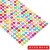 Pegatinas educativas de diamantes de colores hechas a mano para niños, pegatinas de pedrería de corazón redondo, joyería de protección ambiental DIY, pegatinas de diamantes, pegatinas de cristal