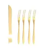 Cuchillo y Tenedor para Pastel de Luna de Acero Inoxidable, Tenedor de Fruta, Vajilla, Tenedor para Pastel de Cumpleaños, Tenedor de Postre, Juego de Tenedores para Pastel de Luna, Logo Impreso
