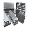 Disipador de calor de perfil de aluminio Amplificador de potencia electrónico Radiador de placa base Router de alta potencia Bloque de disipación de calor de aletas densas de grado industrial
