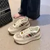Zapatillas de suela gruesa estilo Hong Kong para mujer, Zapatos casuales transpirables con sensación cómoda, Zapatos de papá modernos, Zapatos deportivos, X