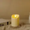 Luz de Vela Electrónica LED, Vela Oscilante Simulada con Control Remoto, Decoración de Luz Ambiental para Bodas y Fiestas, Luminosa