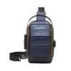 Nueva bolsa de pecho casual de moda transfronteriza para hombre, bolso cruzado, mochila deportiva multifuncional con carga USB para ciclismo