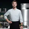 Skyte Ropa de Trabajo de Chef Manga Larga Ropa de Trabajo de Cocina Trasera de Hotel Ropa de Chef Logo