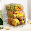 Tigela de Frutas Multicamadas para Casa, Cesta de Frutas para Mesa de Centro da Sala de Estar, Prato de Exibição para Armazenamento de Lanches Doces na Mesa de Jantar