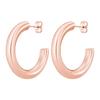 Pendientes Huecos Europeos y Americanos, Pendientes en Forma de C, Pendientes de Aro, Joyería para Orejas para Mujeres, Venta al por Mayor de Fabricantes en Dongguan, Pendientes de Acero de Titanio