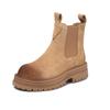 Botas Martin de Suela Gruesa para Mujer, Nuevo Estilo Otoño e Invierno, Botines Chelsea para Mujer con Forro de Felpa, Botas Británicas para Mujer, Botas Versátiles que Aumentan la Altura