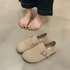 Mocasines Planos para Mujer Birkenstock Otoño 2025 Nuevos Lindos Retro de Punta Grande Birkenstock Zapatos Slip-On