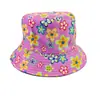 Sombrero de Pescador Estampado Transfronterizo, Reversible, Unisex, Sombrero Versátil con Protección Solar para Actividades al Aire Libre, Sombrero de Cubo Retro con Graffiti