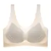 Hermoso Espalda Ropa Interior Mujer Verano Deportes Fina Muestra de Pecho Pequeño Sin Costuras Ultra-delgada Sin Aro de Acero Muestra de Pecho Grande Texto Pequeño Sujetador Estilo Camiseta