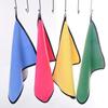 Toalla para Coche Gruesa Tratamiento de Valor Doble Color Paño de Limpieza de Vellón Coral para Mascotas Pesca Regalo Cuadrado Toalla para Lavado de Coches