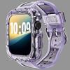 Pulseira e Caixa Integradas em Forma de Onda de TPU Adequado para Apple Watch 9 S10 S11 Geração iWatch Se Pulseira de Pulso de Silicone