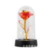 Folha de ouro Rose Simulação Abajur de Vidro Flor Fábrica Produtos Quentes Dia dos Namorados Tanabata Festival Presente Artesanato