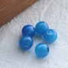 Ágata roja natural de cinco colores, cuentas con agujeros grandes, cuentas sueltas, venta al por mayor, pulsera de cuerda roja tejida a mano, cuentas espaciadoras, joyería Wenwan