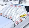Cubierta de Nieve para Coche, Cubierta Antinieve y Antihielo, Protector de Nieve para Parabrisas Delantero, Parasol, Cubierta Magnética Gruesa para la Mitad del Coche