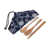 Alitas de Pollo Palillos de Madera Set de Cuchara Bolsa de Tela para Viajes y Viento y Set de Vajilla Vajilla de Madera Regalo Promoción Publicitaria