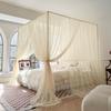 Mosquiteras de pie Palace 2025, estilo princesa, de tres puertas, para cama, estilo antiguo, de alta calidad, con cifrado de gasa antimosquitos.