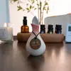 Botella de Perfume, Recipiente para Aceites Esenciales, Cuenco para Aceites Esenciales, Botella de Aceite Esencial con Forma de Hoja, Bandeja de Madera, Herramientas de Masaje para Spa, para Uso en Salones de Belleza