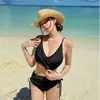 Bikini de Comercio Exterior Europeo y Americano Estilo Nuevo Transfronterizo Bikini de Dos Piezas Sexy de Cintura Alta para Mujer Playa