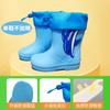 Botas de lluvia para niños al por mayor de fábrica, botas de lluvia antideslizantes impermeables con forro polar y dibujos animados para niños y niñas de jardín de infantes.