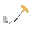 Llave de vaso en T, Llave de vaso hexagonal, Llave de vaso magnética fuerte, Conector desmontable de 6.35, Barra de conexión para brocas de viento