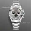 Comercio Electrónico Transfronterizo Popular Daytona Tres Ojos Seis Pines Reloj Mecánico Cronógrafo Multifunción Luminoso Acero Inoxidable Correa Calendario