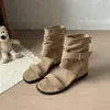 Sandalias romanas de plataforma abiertas súper populares para aumentar la altura para mujer, nuevas de verano 2026, botines versátiles de tacón de cuña con hebilla, vintage