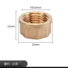 Tampão de rosca externa de 4 pontos em latão, tampão de rosca interna para tubo de água, tampão de rosca para tubo de 4 pontos, tampão cego de 6 pontos, tampão roscado, tampão de cobre de 1 polegada