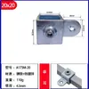 Conector de Tubo Cuadrado Galvanizado de Hierro Fundido de 20/25/30 mm Hebilla de Fijación de Acero Cuadrado Accesorios de Marco Junta de Barandilla Sin Soldadura