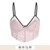 Roupa Íntima Ultra Fina Francesa para Mulheres com Seios Grandes Mostrando Seios Pequenos, Conjunto de Verão Fino Retrator de Seios Anti-Queda, Sutiã com Alça Fina