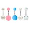 Conjunto de anéis de umbigo AliExpress anel de umbigo joia de piercing corporal piercing barriga 5 peças prego de umbigo