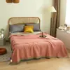 Manta Jacquard de Gasa de Tres Capas 100% Algodón, Sábana de Gasa Transpirable Engrosada, Cubre Cama, Manta de Toalla de Gasa de Doble Capa, Manta de Sofá