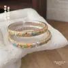 Pulsera Abrible Fushi Foot Plata 999 Mariposa Hoja de Albaricoque Nuevo Estilo Chino Estilo Nacional Estilo de Corte Pulsera de Plata de Ley Joyería Aprox.. 23g