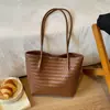 Bolsa feminina vermelha 2026 nova bolsa tote tecida retrô grande capacidade bolsa de ombro para o trabalho bolsa de casamento de outono
