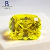 Zafiro Amarillo Cultivado Suelto de Wuzhou, Crecido Usando el Método Lift, Piedra Preciosa de Color, Redondo, Forma de Corazón, Cuadrado Gordo, Rectangular, Forma Irregular, Piedra Artificial
